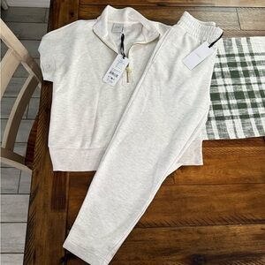 Varley Cream Jumpsuit Set